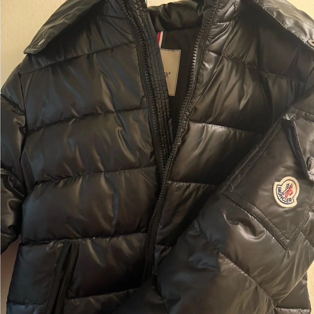 Moncler Shiny Black Quilted Jacket - Picture 4 of 8